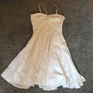 White calvin klein dress